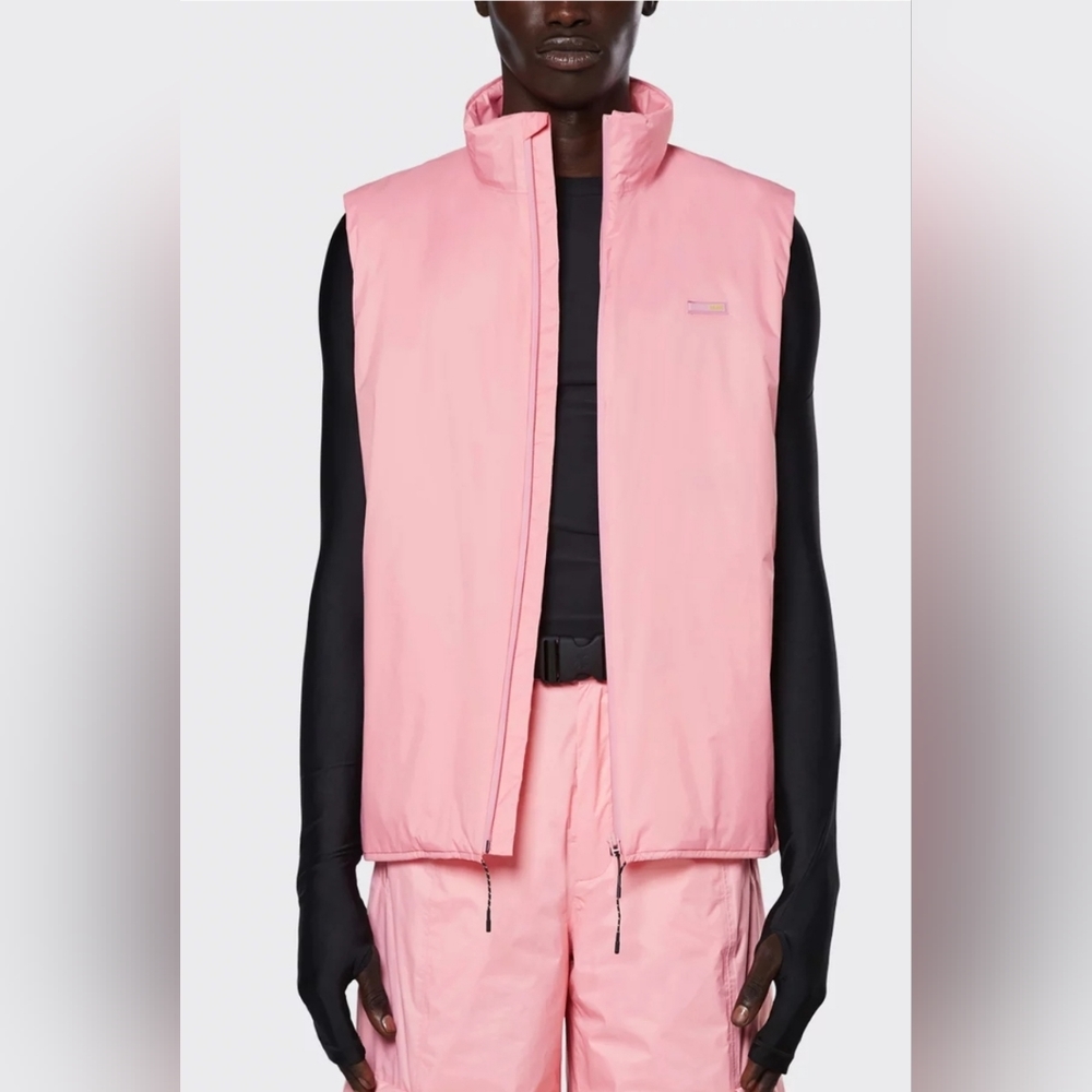 Rains Brand Vests Padded Nylon Vest Pink Sky New! Waterproof Windproof